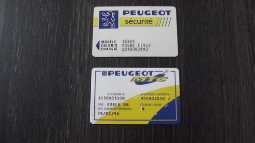 Carte securite peugeot - carte,