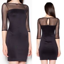 Robe sexy femme Courte Moulante De Soirée VENATON VT081 noire tailles 38 40 42