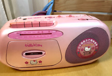 Hello Kitty AM/FM Radio Cassette Recorder Boombox 1976-1997 Used w/power cable