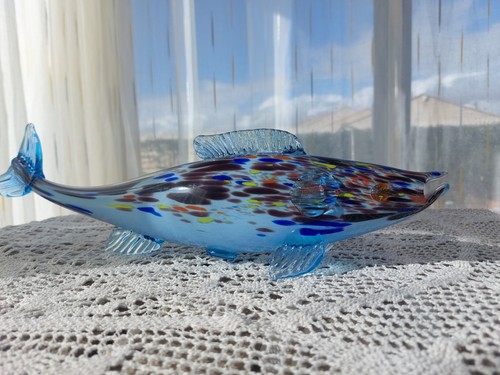 Poisson verre soufflé - , en