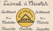 Vintage Sofil Knitting Wool Blotter