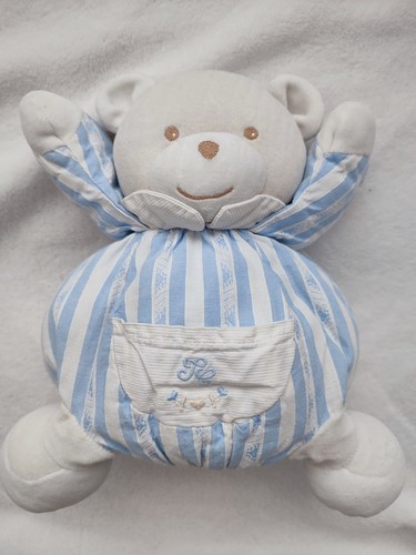 Peluche doudou ours boule - ours, raye