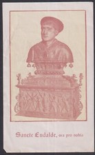 Holy card antique de San Eudalde santino image pieuse estampa