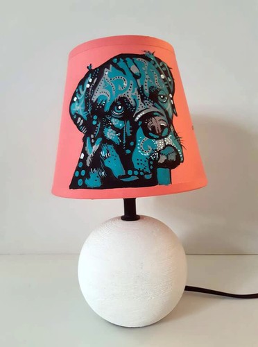 Lampe chevet chien boxer cane - lampe,