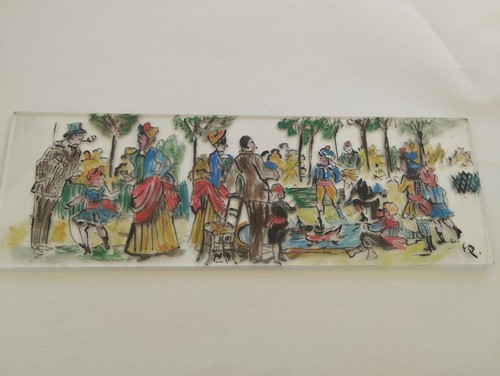 Peinture sur plaque verre - sur,