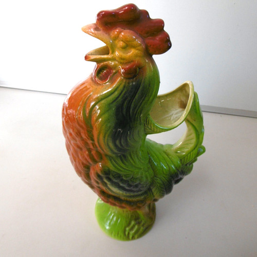 Pichet coq barbotine - coq, ceramique