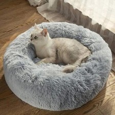 Lit Rond en Peluche pour