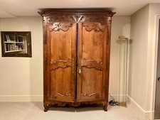 Imposing Early 19th Century French Provincial Armoire