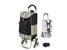 Chariot de Courses 6 Roues Caddie de Courses Pliable Capacité de 32L/Charge M...