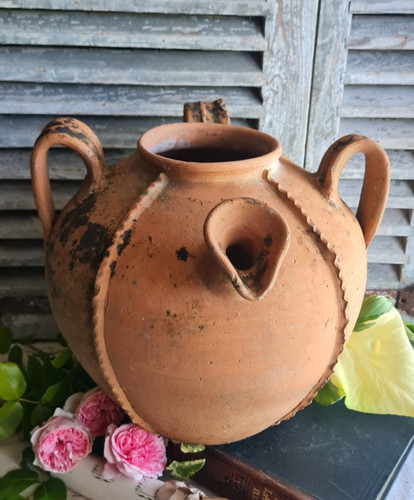 Ancien pot cruche faisselle - pot,