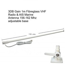 Marine AIS VHF Antenna Aerial 156-162 MHz Buoy PL259 Pro Radio 7 Mt Cable