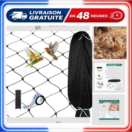 Filet anti oiseaux 15 m - 7,5,
