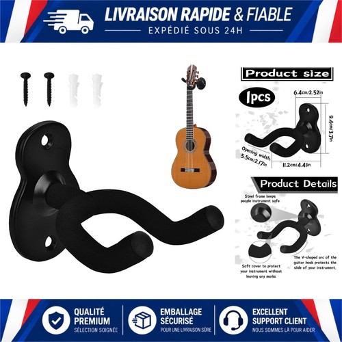 Support mural guitare