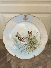 Ancienne Assiette Porcelaine Sèvres Lahore & Panier XIXème 19ème Chien Chasse