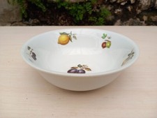 Beau bol en porcelaine de Limoges à décor de fruits mesurant 15,7 cm X 5,5 cm