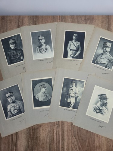 Lot portraits généraux ww1 - 8,