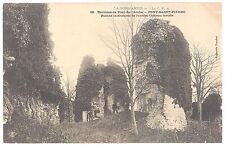 Old postcard 27 - Pont Saint Pierre (Eure) - 68. Interior Ruins of the Old Castle