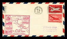 US COVER FIRST FLIGHT AIR MAIL FAM 5 CORPUS CHRISTI TEXAS TO GUATEMALA