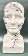 Phrenology Head Bust Ceramic