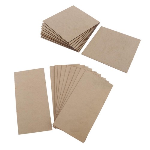 Lot blocs bois mdf - de,