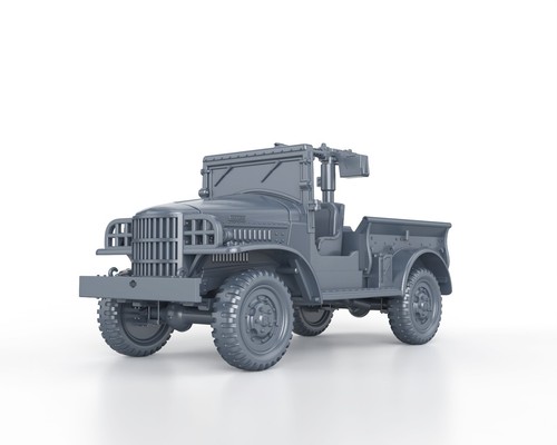 Wwii dodge 21 with mg - -,
