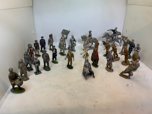 Lot ancien jouet soldat alu - ancien,