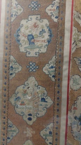 Chine broderie cadré très - broderie, en