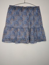 Jupe Courte Volants Bleu