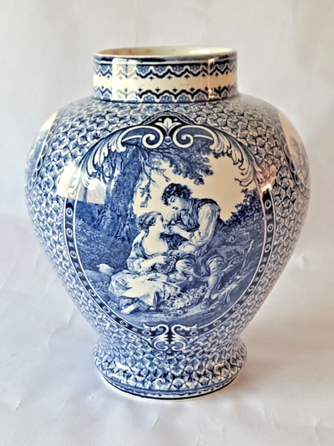 Vase delft vintage 1900 décor - vase,