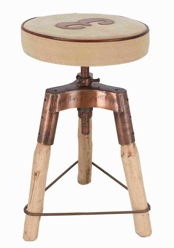 Tabouret métal bois - en,