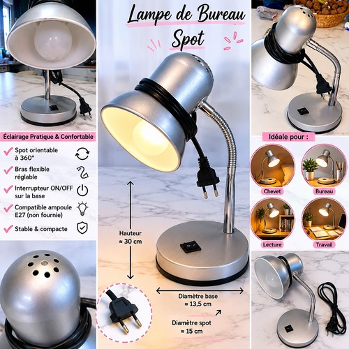 Lampe chevet industrielle - lampe,
