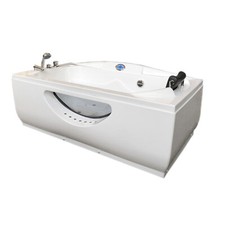 BAIGNOIRE BALNEO MASSANTE 170x90cm SPA HYDROMASSANTE LED ET RADIO Mod. Paris