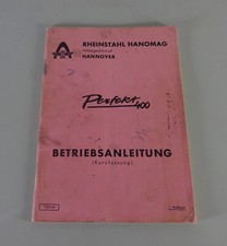Operating Instructions/Manual Hanomag Diesel Tractor Perfect 400 Status 1964