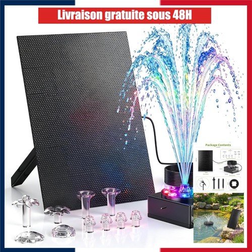 Fontaine solaire led avec - fontaine, w