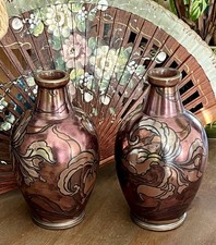 Paire Vases Boch Frères