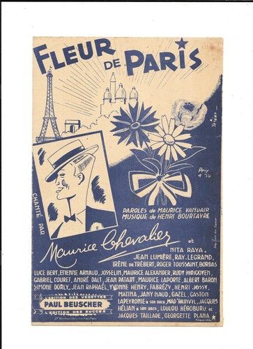 Partition fleur paris - de,