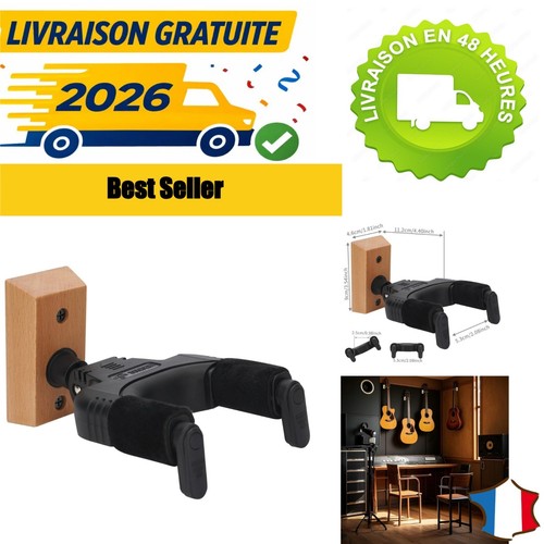 Support mural guitare basse