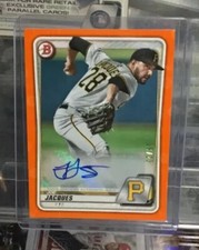 2020 Bowman Joe Jacques AUTO ORANGE /25 SSP Pittsburgh Pirates Autograph