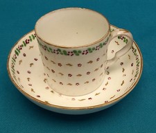 XVIII° Tasse et sous tasse porcelaine de LOCRÉ dite "de la Courtille"