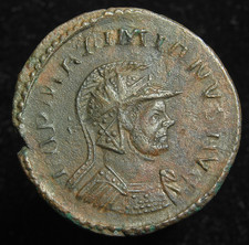 Maximian billon antoninianus PAX AVGG, Lyons 293AD