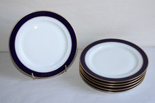 6 assiettes lunch porcelaine