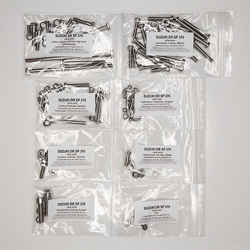 Suzuki 370 1978 1979 - sp, kit