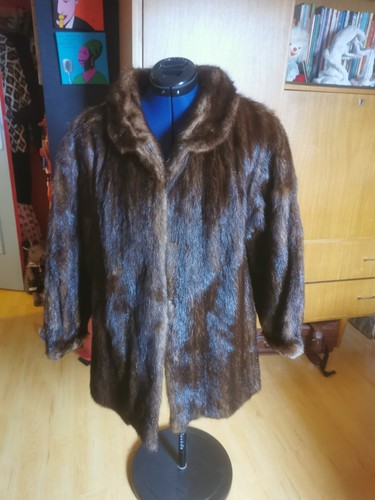 Manteau fourrure véritable - manteau, de