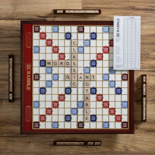 Scrabble giant deluxe wooden - scrabble,