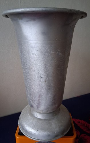 Ancien grand vase cornet en - vase,