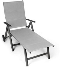 Chaise longue rembourrée en