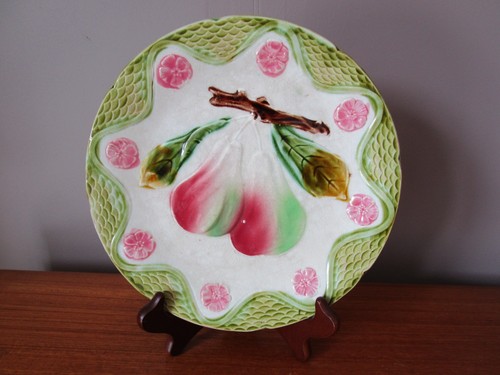 Assiette barbotine décor - assiette,