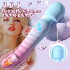 Vibromasseur AV Injuste Pour Femme, Gode Point G, Baguette Magique Éducative, An