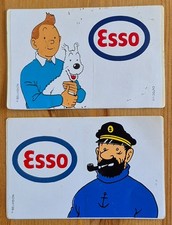 Tintin 2 autocollants Esso