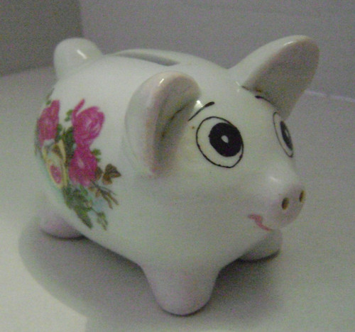 Tirelire cochon flowery - cochon,